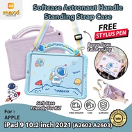 IPad 9 10.2 inch 2021 A2602 A2603 Softcase Astronaut Cartoon Motif Case Protective Casing Kids Kid C