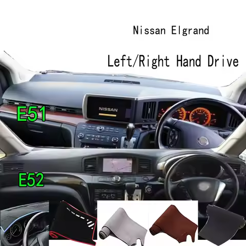 For Nissan Elgrand E51 E52 Accessories Dashboard Cover Instrument Panel Dash Mat Dashmat Protective 