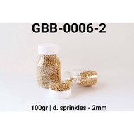 Crisps | GR-GBB-0006 Sprinkles sprinkle sprinkel pearl gold 100gram - GBB-0006-2