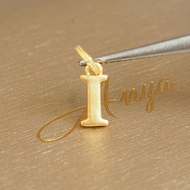 Anya จี้ตัวอักษร A-N ทอง99.9% หนัก 0.2-0.25 กรัม