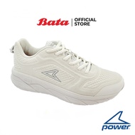 Bata บาจา Power รองเท้ากีฬาวิ่งออกกำลังกายแบบผูกเชือก พร้อมเทคโนโลยีรองรับน้ำหนักเท้า สำหรับผู้หญิง รุ่น HARROW PLUS KAZAM สีขาว 5281814