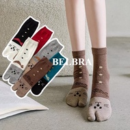 Cute Cat Pattern Thumb Socks Korean Style Socks Citayem Fashion Week Socks/ Premium Imported Women's
