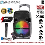 Sonicgear Audiobox BBX800 TWS Bluetooth Trolley Speaker Wireless Mic included Portable Karaoke Free Wireless Microphone