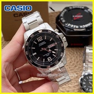 ♨ ◸ ۞ CASIO illuminator Watch For Men CASIO Watch For Men Women Original Silver Japan With Box Stai