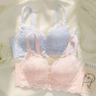 2025 New New Style Flat Breast 32-38 AA Cup Underwear Girl Small Breasts Gathered Look Big No Steel 