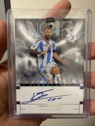 Messi noir autograph argentina 阿根廷 美斯 簽名 on card