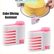 ICVMAX1RU 2Pcs Bread Layer Cutter, Dual Side Guide ABS Cake Slicing Helper, Even Cutting Design Smoo
