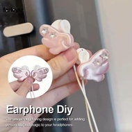 FARL  Earphone Decoration, Clip-On Design Star Gem Accent Headphone Accessory, Y2K Damage-Free Insta