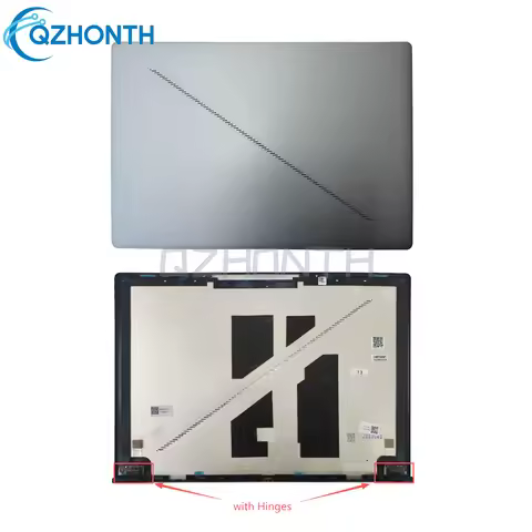 New LCD Back Cover Rear Lid with Hinges / Bottom Case For ASUS ROG Zephyrus G16 Air GU605 2024 16"
