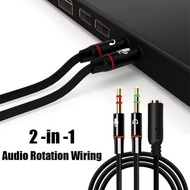 5-1Pcs 2 in 1 Headphone Microphone Audio Adapter Converter Splitter Cable Stereo - 3.5mm Computer 1 