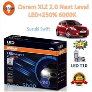 หลอดไฟ รถยนต์ Osram XLZ 2.0 Next Level รุ่นใหม่ล่าสุด LED+250% 6000K Suzuki Swift สวิฟ แท้ 100% แถมฟ