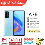 [SECOND ORI] OPPO A76 6GB/128GB - 6.56 inches - 5000 mAh battery [Fast charging 33W] BISA BAYAR DI T