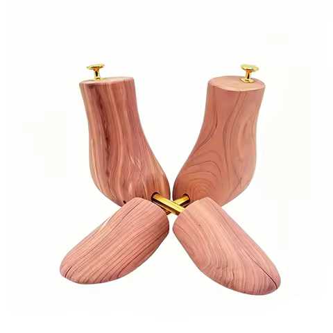 Men's Single Tube Adjustable Red Cedar Boot Stretcher Wood Shoe Tree