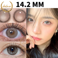 AuHonor 1 Cặp Kính Áp Tròng Màu 14.2MM Màu Nâu Mắt To Mềm Mại Tự Nhiên Phóng To Mắt Sử Dụng Hàng Năm