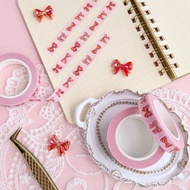 【新款】亮粉遮蔽膠帶 緞帶 (紅色)