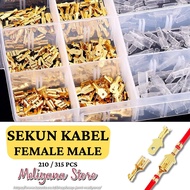 Skun Sekun Konektor Kabel Terminal Aki Listrik Insulated 315 Pcs