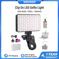 NEEWER BL120B Clip On LED คลิป บนชุดไฟโทรศัพท์เซลฟี LED 2500-9000K CRI95+
