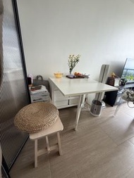 IKEA白色 摺枱