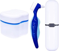 ▶$1 Shop Coupon◀  Denture Case,Denture Cups Bath, Toothbrush with hard denture, Dentures Container w