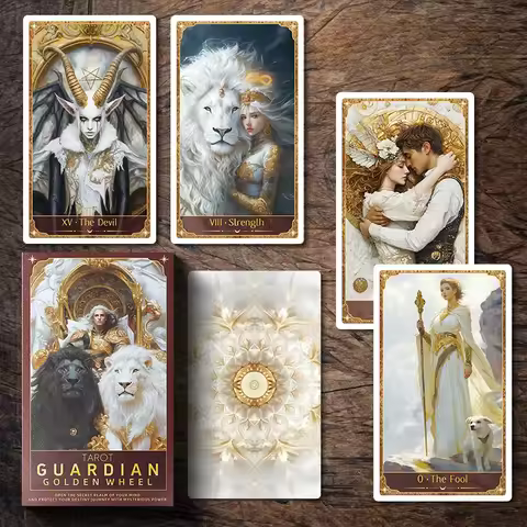 2025 Guardian Golden Wheel Tarot Beginners Premium tarot cards Original 12x7cm Original Design High 