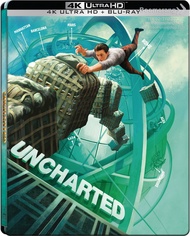 Uncharted /ผจญภัยล่าขุมทรัพย์สุดขอบโลก (4K+Blu-ray Steelbook) (4K/BD มีเสียงไทย มีซับไทย) (Boomerang