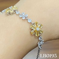 Lắc Tay Đính Đá Citrine Thiên Nhiên (LB0195) - MOON Jewelry