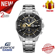 【G SHOCK】Men Watch Edifice EFR556 Chronograph Men Business Fashion Watch 100M Water Resistant Shockproof and Waterproof Full Auto-Calendar Stainless Steel Men's Quartz Wrist Watches EFR-556D-1A