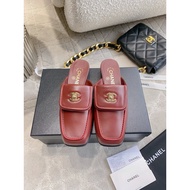 Chanel Square Toe Flat Mules - Sizes 35 to 39