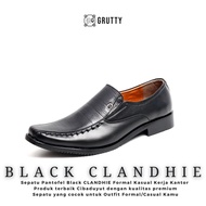 Clandhie Black Leather Loafers - Dc 002