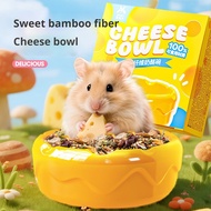 Hamster Food Bowl Anti-overturning Food Bowl Bamboo Fiber Hamster Rice Bowl