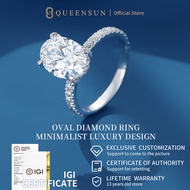 Platinum 3Carats Lab Diamond Halo Cluster Engagement Ring | Sparkling Diamond Band | Lab Diamond Eng