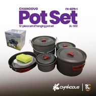 CD007 | CHANODUG FX-8279-1 (AL-602) _ 12-piece set of hanging pot set pot