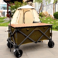 Camper Camper Outdoor Folding Push Up Camper Children's Trailer Trolley