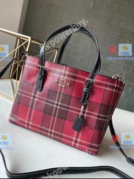 Original Coach Mollie Tote 25 British Plaid Crossbody352