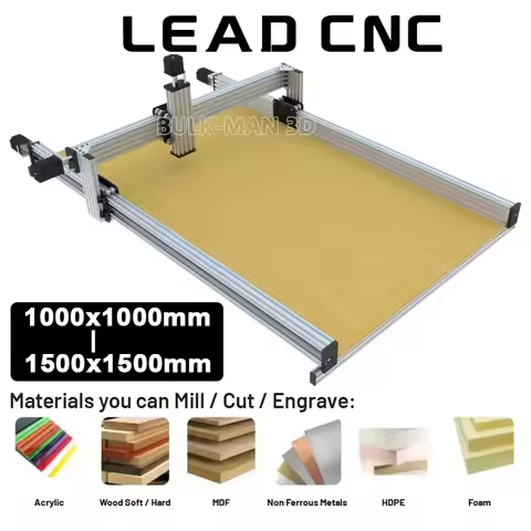 BulkMan 3D 1515/1015/1010 Lead CNC Machine Mechanical Kit 4 Axis Wood Engraver with High-Torque 2.45