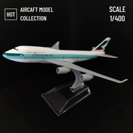 Scale 1:400 Metal Aircraft Model, Hong Kong Cathay Pacific Airline Diecast Plane Miniature Kids Room