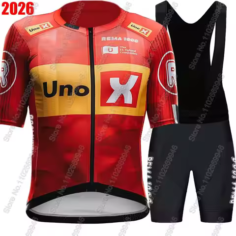 2026 UNO X Pro Team Cycling Jersey Set Summer Norway Bicycle Clothing Road Bike Shirts Suit Bicycle 