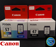 หมึกแท้ Canon รุ่น PG-47 (ดำ) / CL-57 (สี)