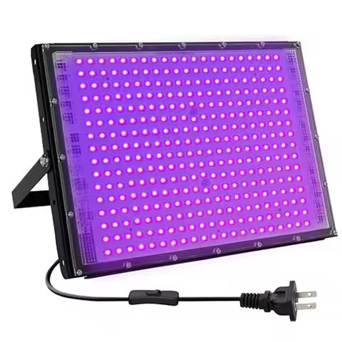 1/2 Pack 400W UV LED Black Lights 395nm to 410nm Outdoor Flood Blacklight Light IP66 Waterproof for