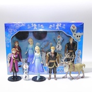 Toy Doll Set Frozen 2 Elsa Anna Elsa Snow Treasure Princess Toy Girl