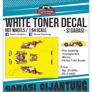 Decal White Toner Hot Wheels Toyota Supra kode_5 Crash Team Bandicoot