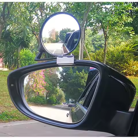 Wide Angle Car Blind Spot Mirror Car Reversing Parking Helper HD Glass Dead Zone Auxiliary Mirror Le