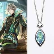 Game Genshin Impact Pendant Necklace Alhaitham Halloween Fashion Man Woman Cosplay Accessory Gifts