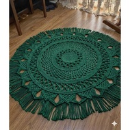 Macrame Carpet - Macrame Carpet - Bohemian Rustic Aesthetic Carpet
