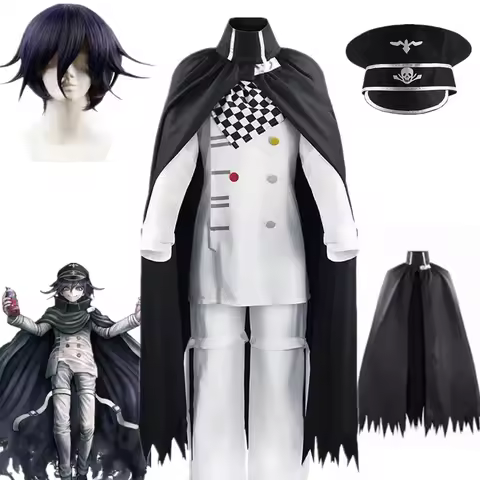 Danganronpa V3 Kokichi Oma Cosplay Costume President Uniforms Cloak Full Set Halloween Carnival clot