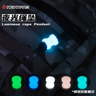 NIGHTPRO Glow Tail Rope Pendant Outdoor Backpack Flashlight EDC Knife Pendant