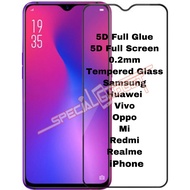 Kaca (Offer) Oppo F11 Pro/F9/F7/A5s/A3S/A7/A71/A83/A37 5D Full Glue 0.2mm Tempered
