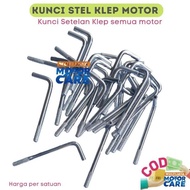 KUNCI SETELAN KLEP SEMUA JENIS MOTOR BEBEK STELAN GRAND & SUPRA-X-125-FIT-NEW & BLADE & REVO-ABSOLUT