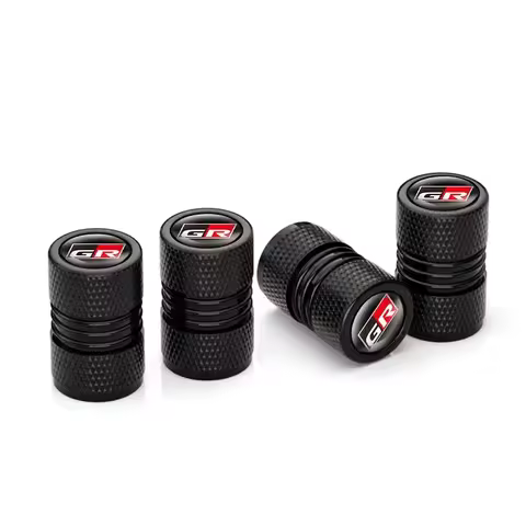 4Pcs Car GR Sport Wheel Tire Stem Air Valve Caps For Toyota Gazoo Racing GR86 Mirai Prado Avensis Pl