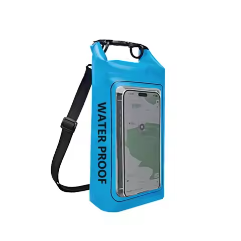 2L Swimming Waterproof Bag 2-In-1 Dry Bag Swimming Storage Bag Touchable Screen PVC Mobile Phone Wat